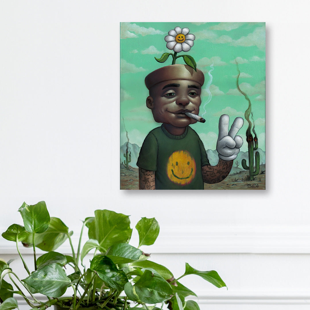 pothead weed pot head verde