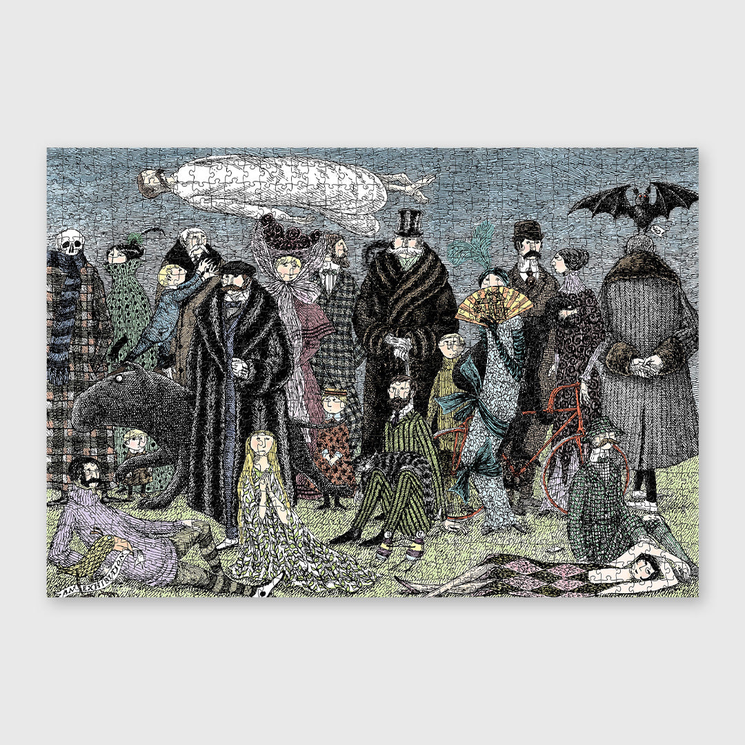 edward gorey - 1,000 piece jigsaw puzzle – Moonlight Arts Collective