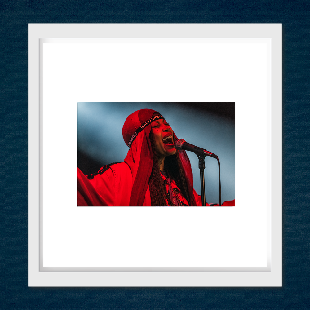 
                  
                    erykah badu - “badu world” wirrig pavillion, yellow springs, ohio, july 4, 2020 - 12 x 12 inch limited edition print
                  
                