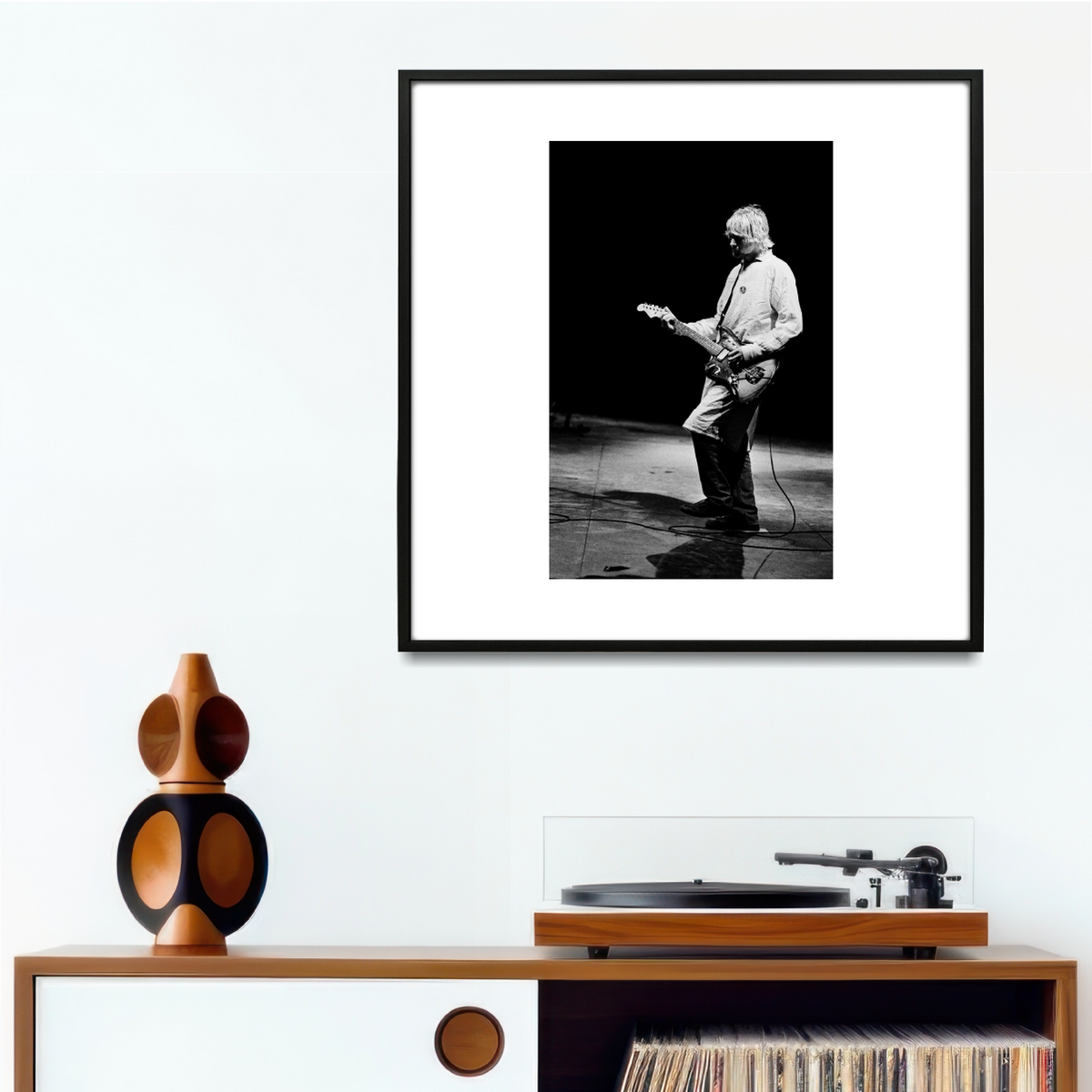 kurt cobain, reading festival, u.k. - 8/30/92  - 24 x 24 inch limited edition print