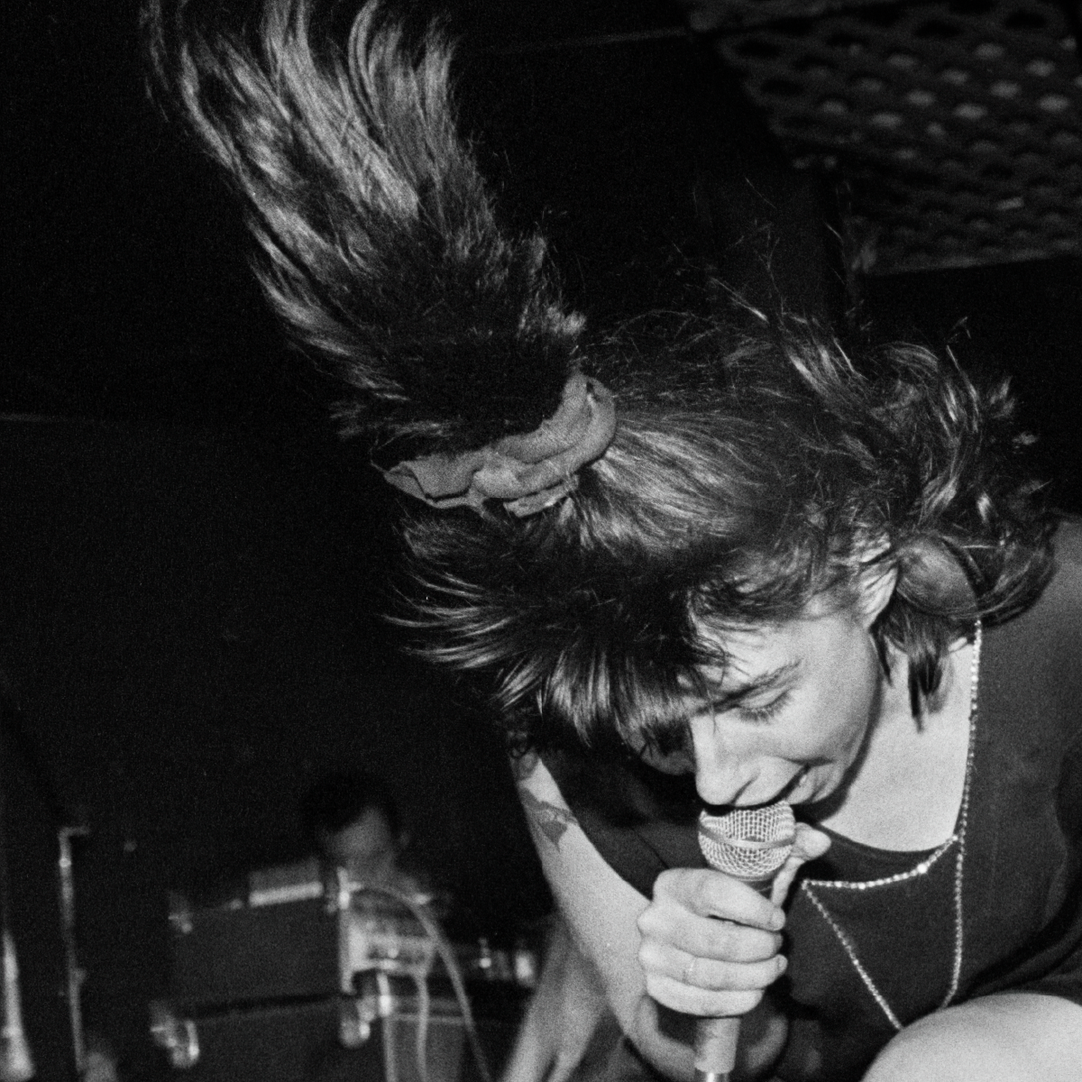 kathleen hanna, bikini kill, and alison wolfe (audience of bratmobile) international pop underground, olympia, wa 1991- 24 x 24 inch edition