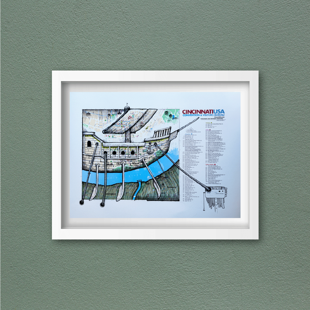 cincinnati, ohio - hand-embellished - edition i