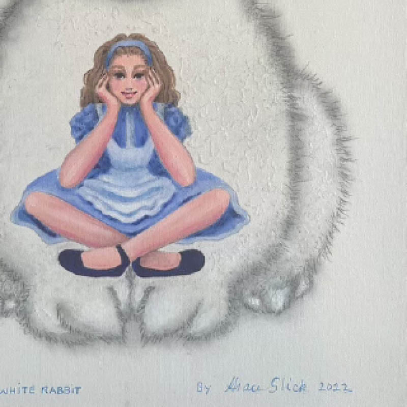 
                  
                    alice and the white rabbit  - original artwork
                  
                