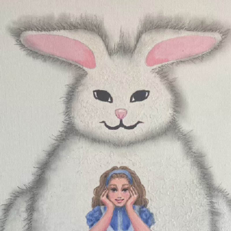 
                  
                    alice and the white rabbit  - original artwork
                  
                