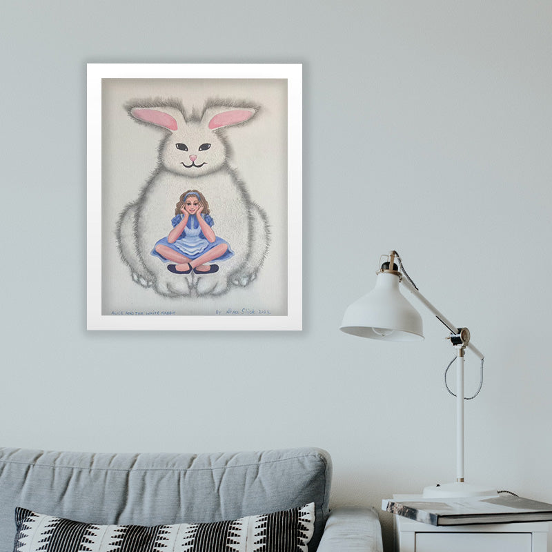 
                  
                    alice and the white rabbit  - original artwork
                  
                