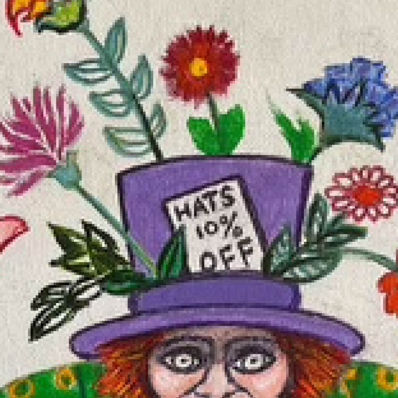 
                  
                    the mad hatter and the chesire cat  - original artwork
                  
                