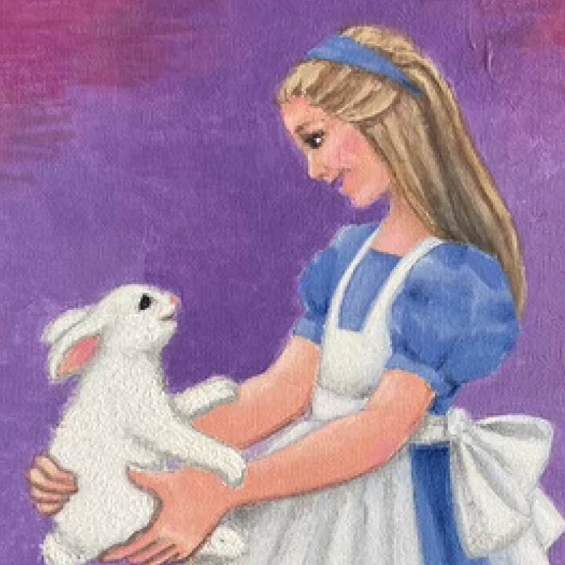 
                  
                    white rabbit and alice  - original artwork
                  
                