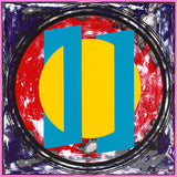 two circles through a circular form - original artwork