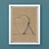 love letters - heart staircase, limited edition print