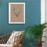 love letters - heart sitter, limited edition print