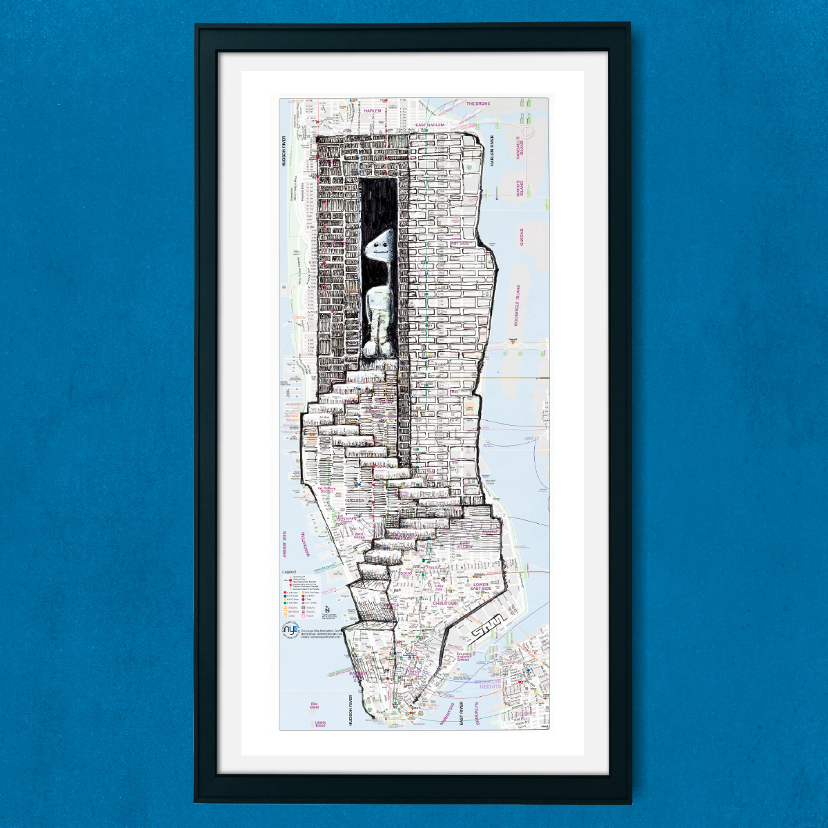 new york city - 12 x 24 inch limited edition print