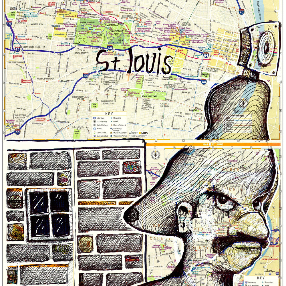 st. louis, missouri - original artwork