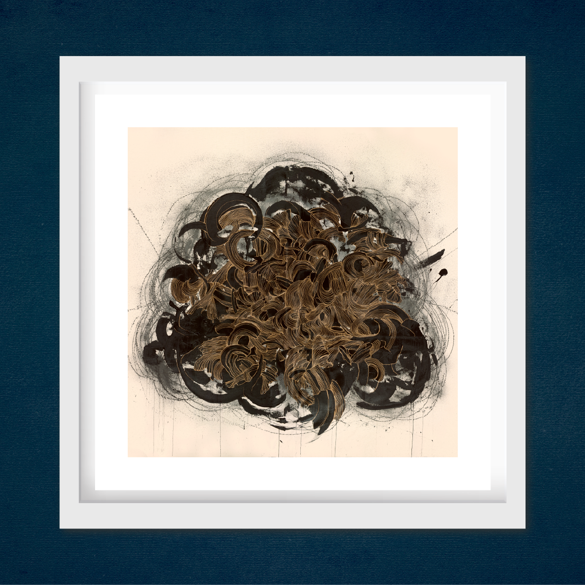 chaos in gold ii - 6 x 6 inch limited edition print