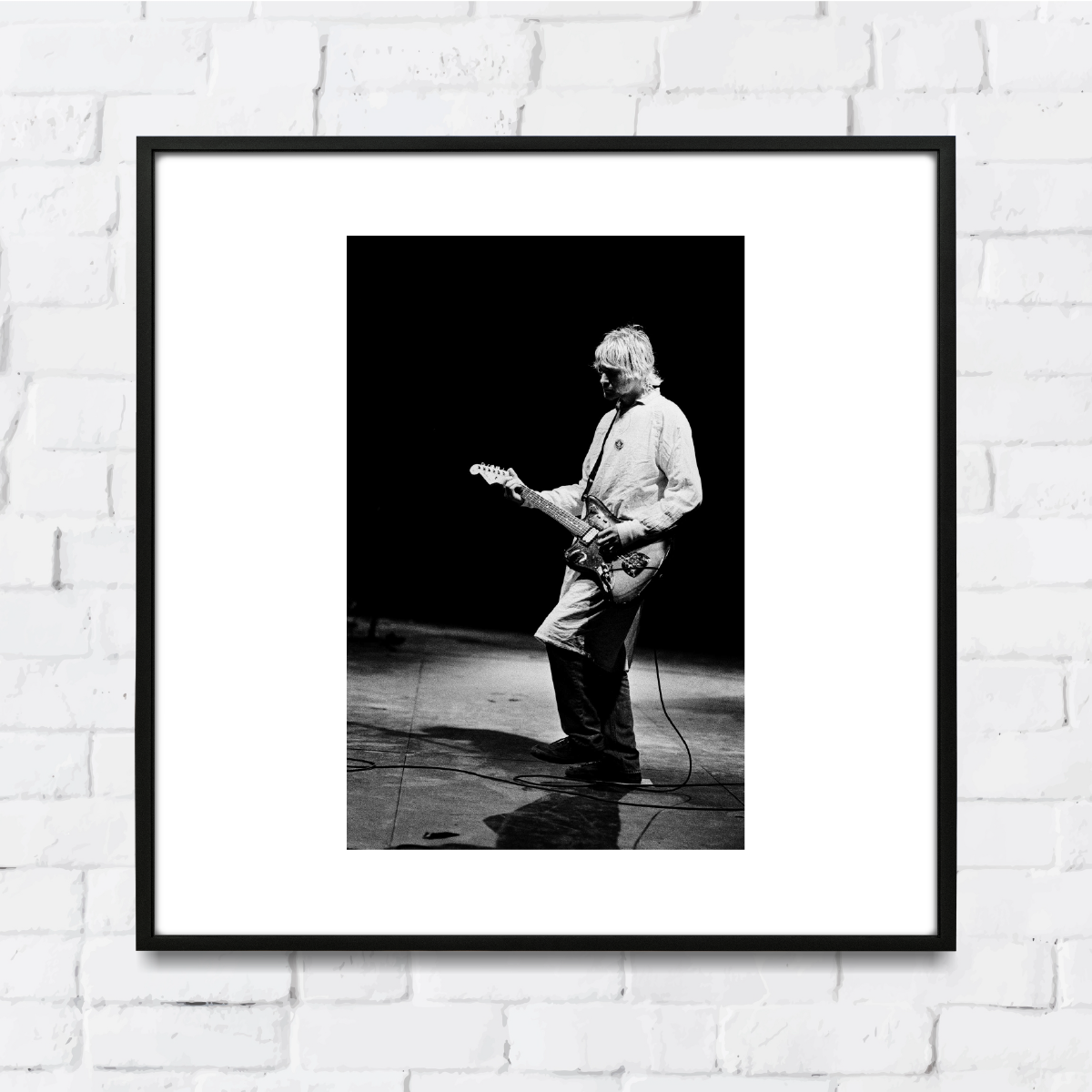 kurt cobain, reading festival, u.k. - 8/30/92  - 12 x 12 inch limited edition print