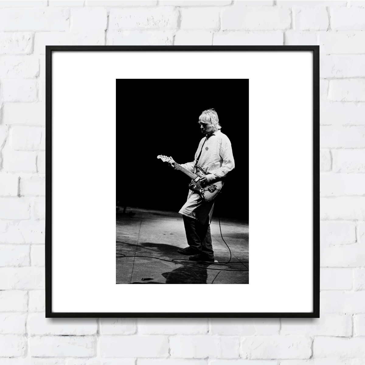 kurt cobain, reading festival, u.k. - 8/30/92  - 24 x 24 inch limited edition print