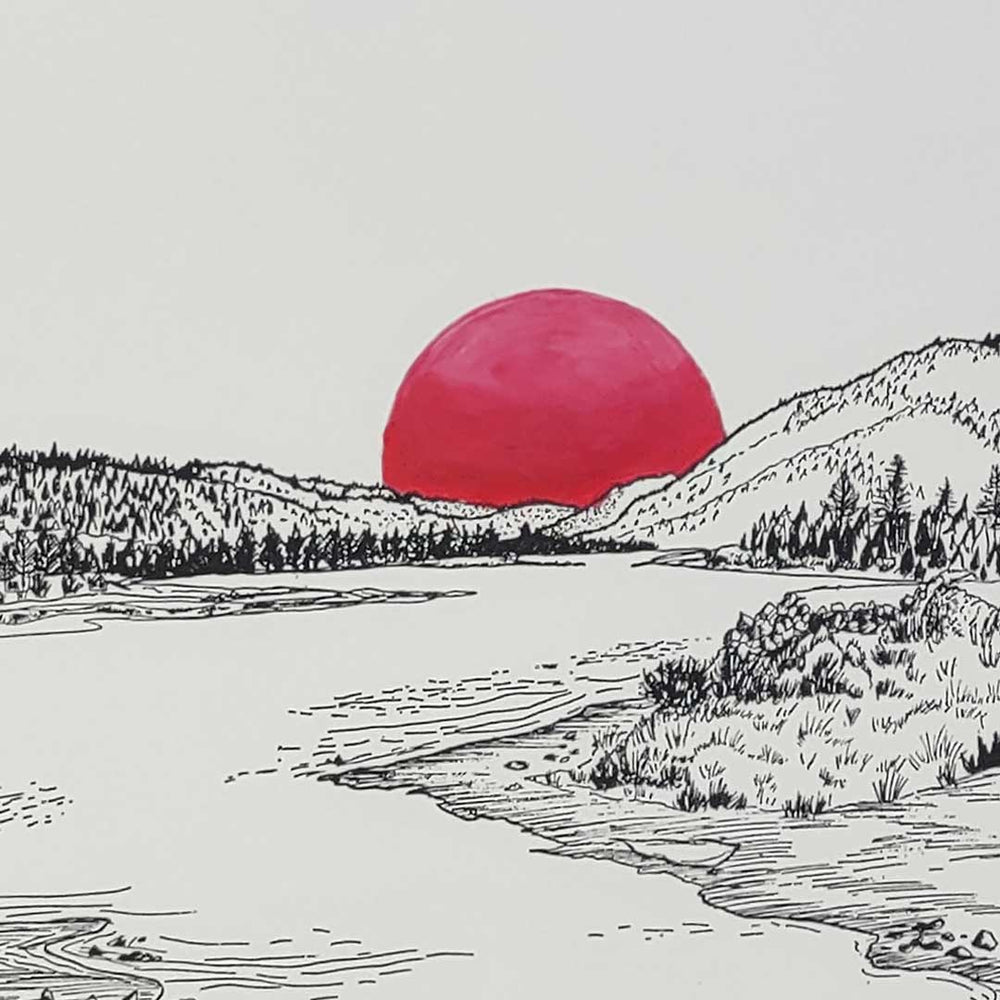 
                  
                    big bear lake - pink hand-embellished moon variant editions
                  
                