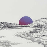 big bear lake - purple hand-embellished moon variant editions