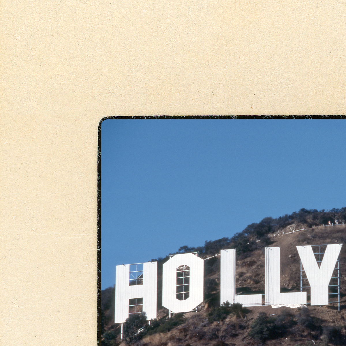 hollywood sign restoration, january 1978 - 12 x 12 inch - limited edition prints