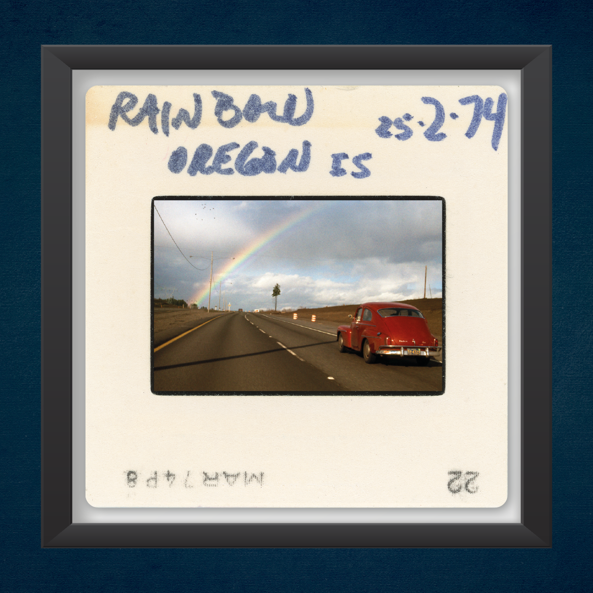 road trip through oregon with friend and photojournalist tim page, february 25, 1974 - 12 x 12 inch - limited edition prints