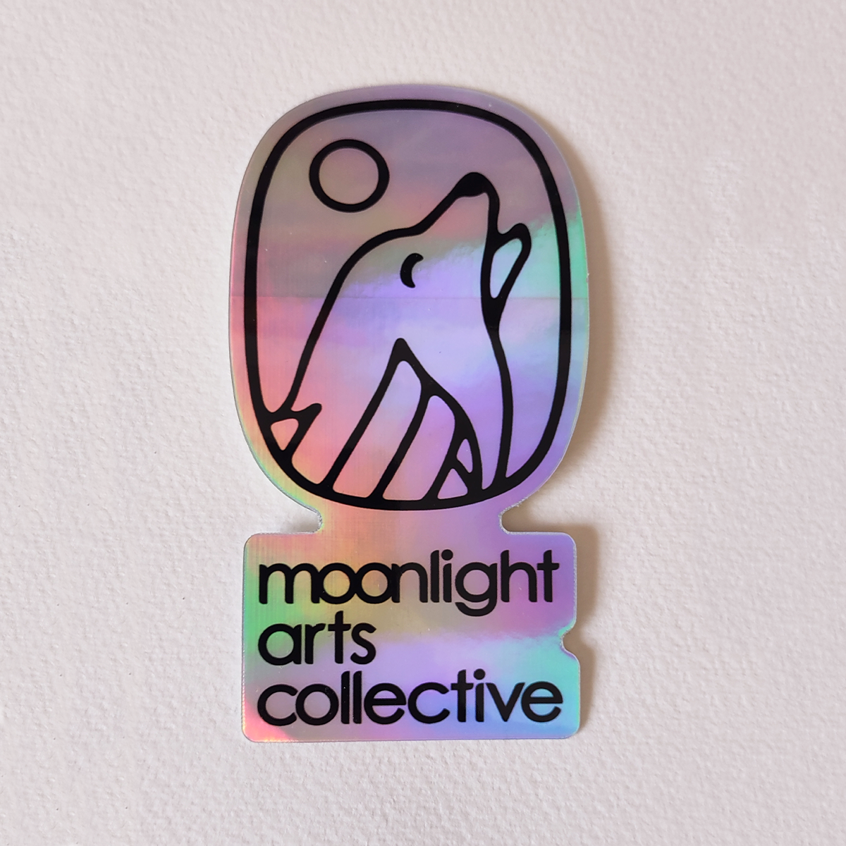 moonlight arts collective - holographic sticker