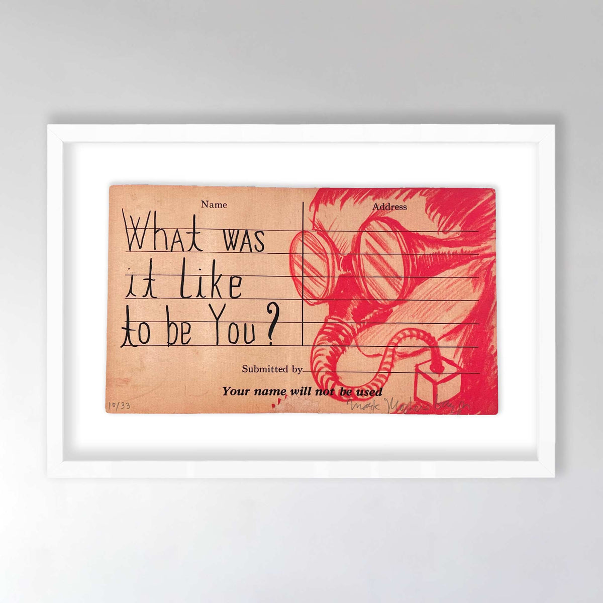 what was it like to be you? - postcard series - limited edition prints