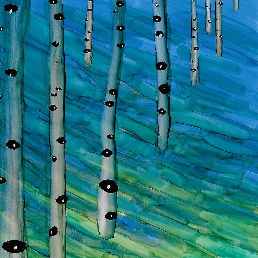 on the birch - original artwork