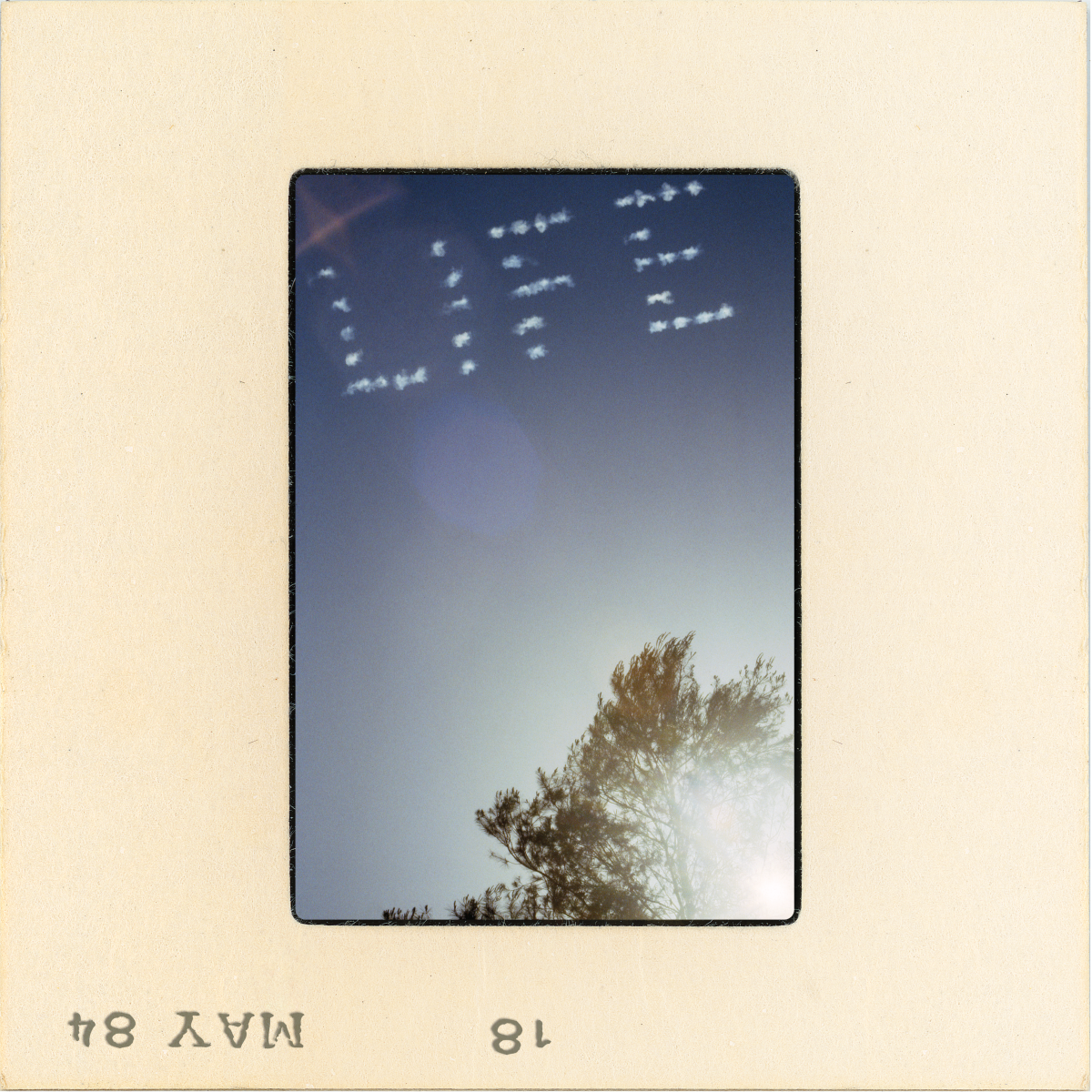 skywriting over los angeles during the summer olympics, may 18, 1984 - 6 x 6 inch - limited edition prints