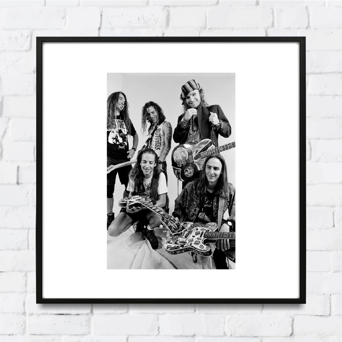 pearl jam - wall street studio, seattle, 1991 - 24 x 24 inch limited edition print