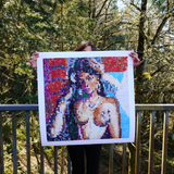 pixel goddess - 24 x 24 inch edition