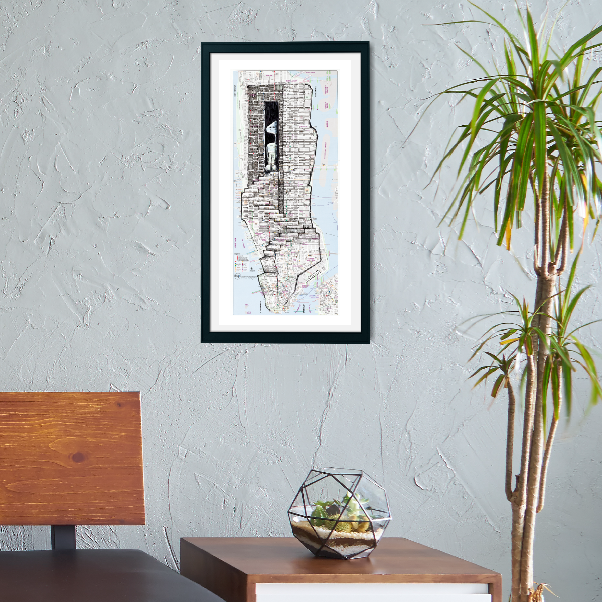 new york city - 12 x 24 inch limited edition print