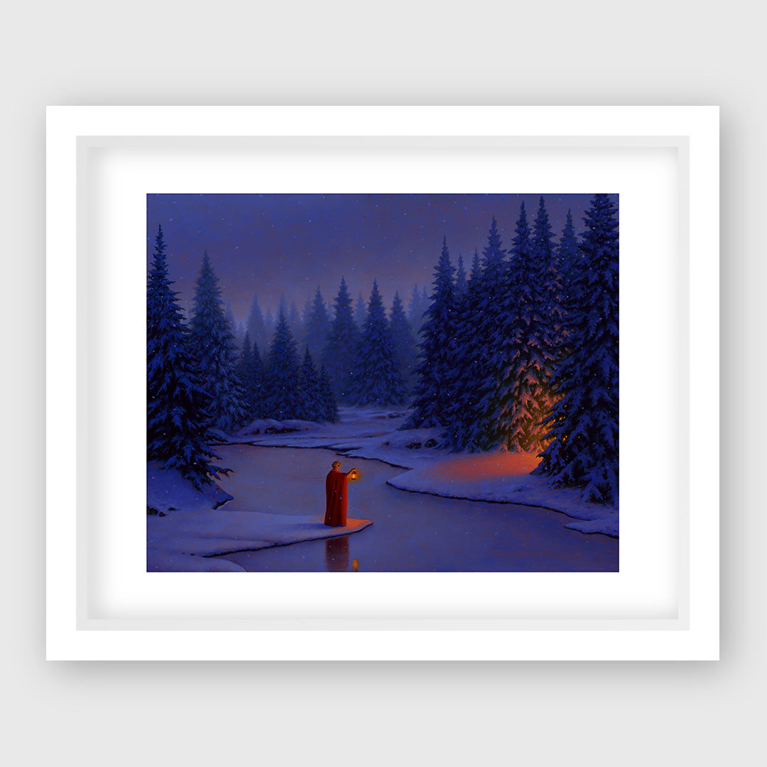 painter with winter journey