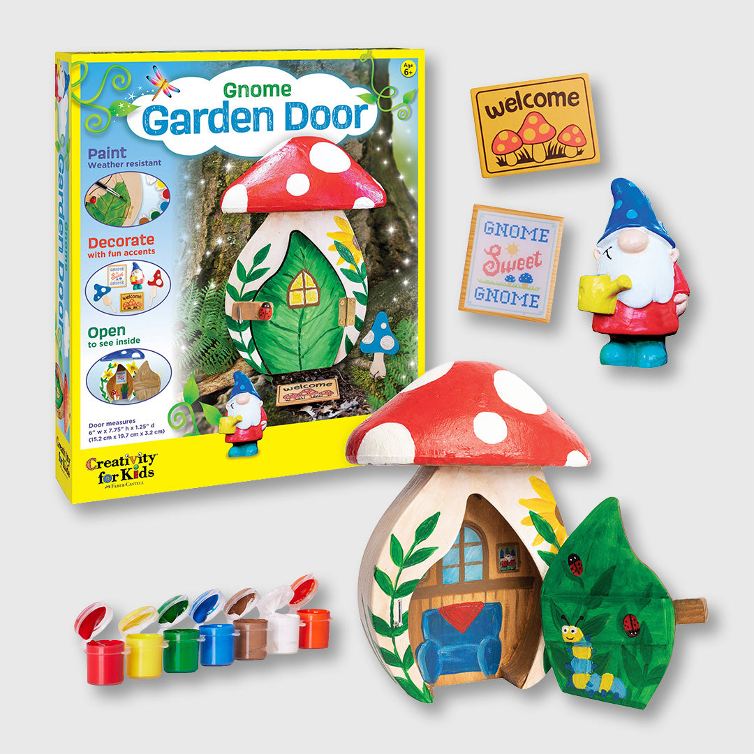 gnome garden door diy craft kit