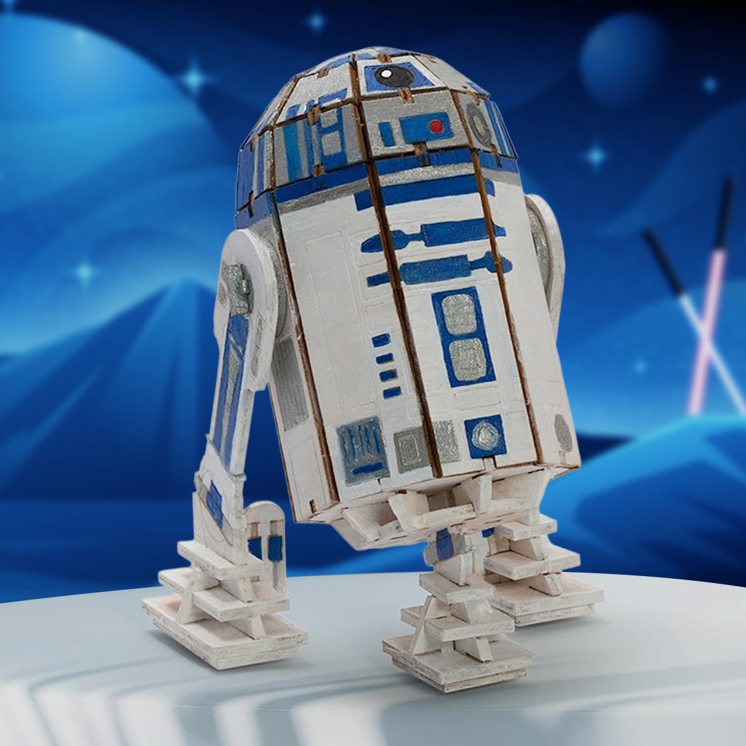 incredibuilds: star wars: r2-d2 3d wood model
