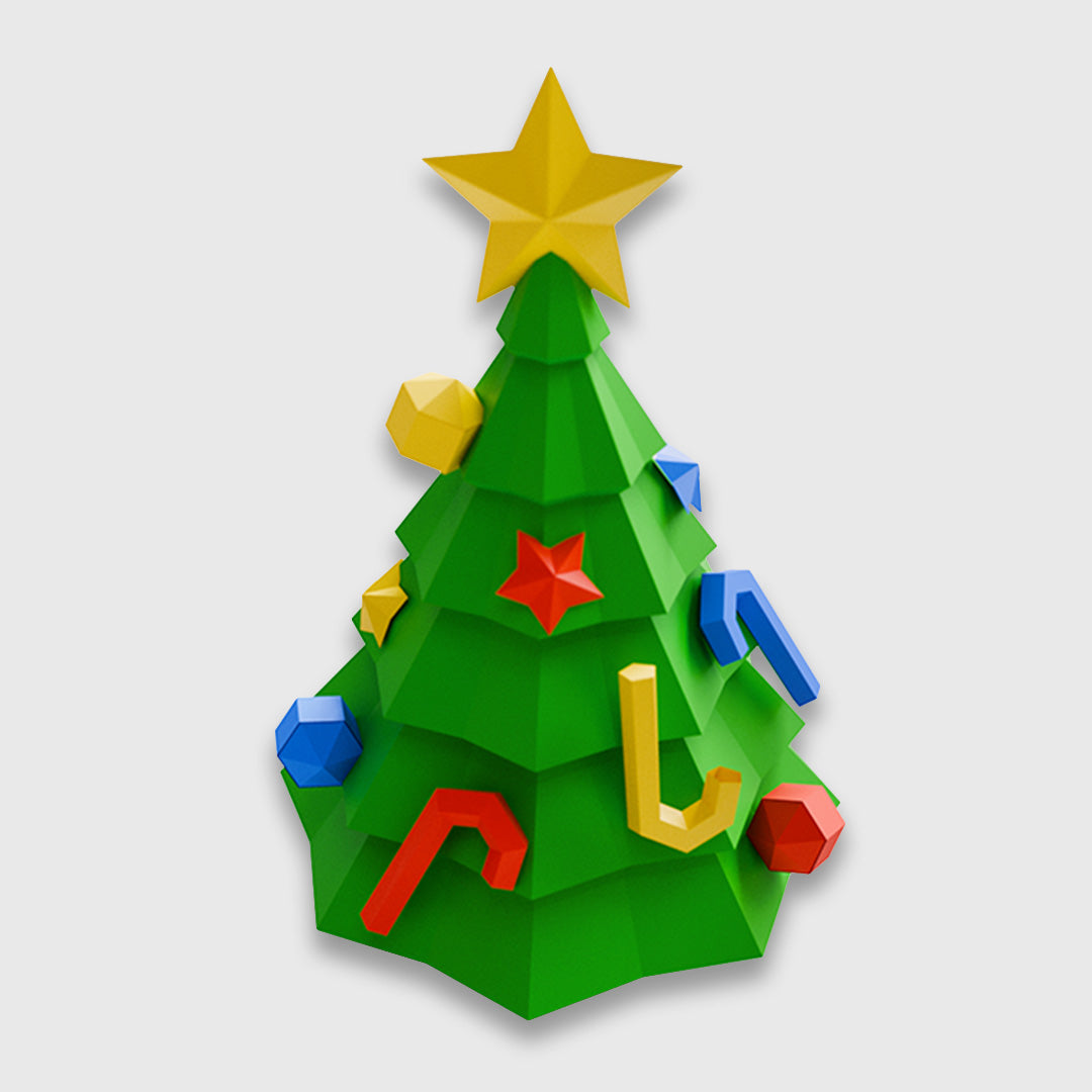 christmas tree -3d papercraft origami model