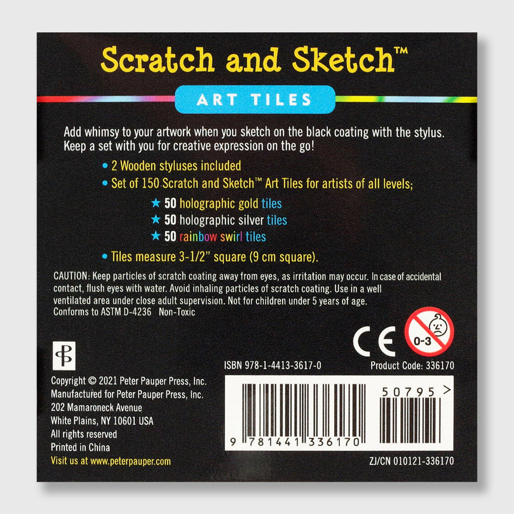 Scratch Tile Code scratch & sketch art tiles – Moonlight Arts Collective