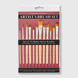 artist's paintbrushes - set of 12