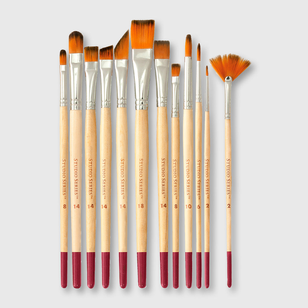 artist's paintbrushes - set of 12