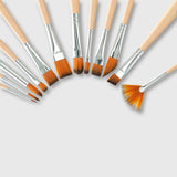 artist's paintbrushes - set of 12