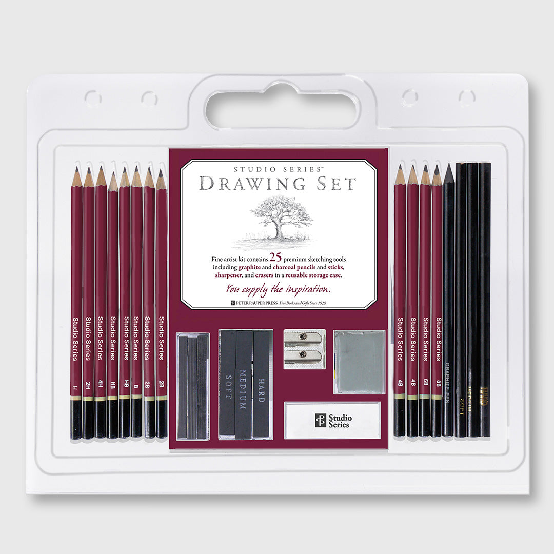 sketch & drawing pencils - set of 25