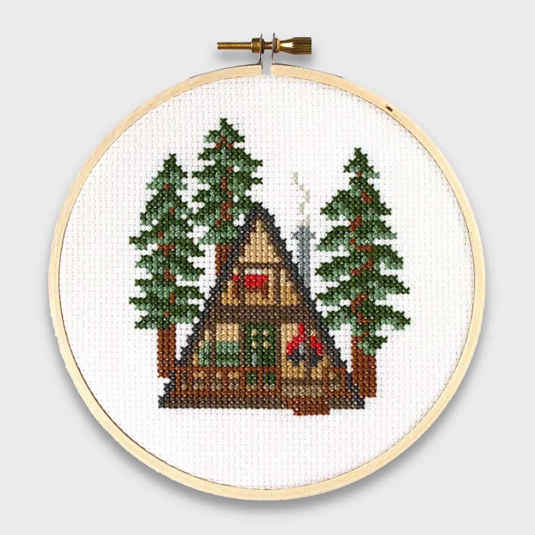 a-frame cross stitch kit