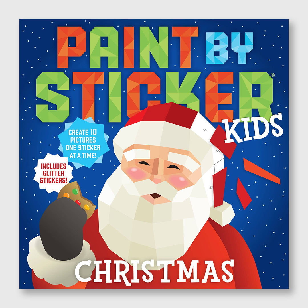 paint by sticker kids: christmas