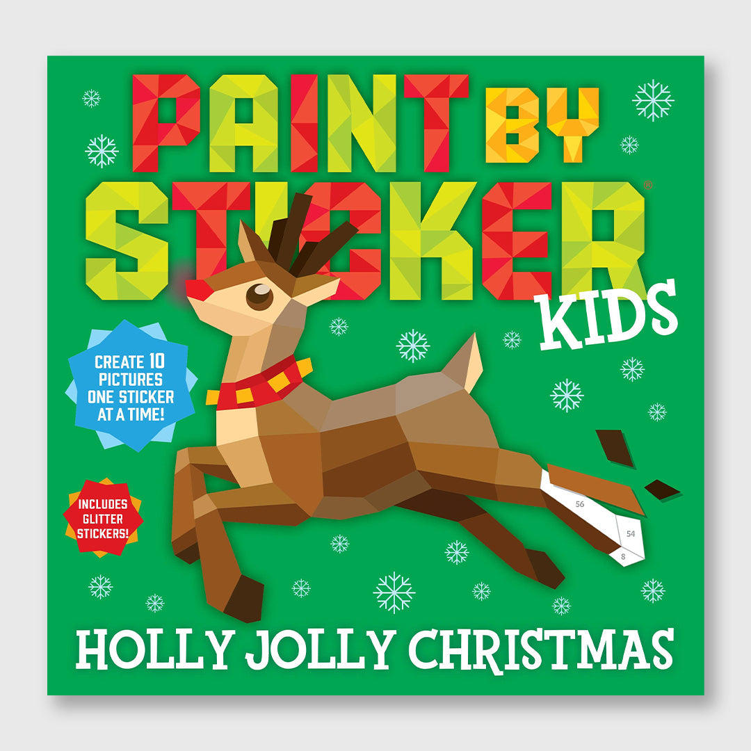 paint by sticker kids: holly jolly christmas