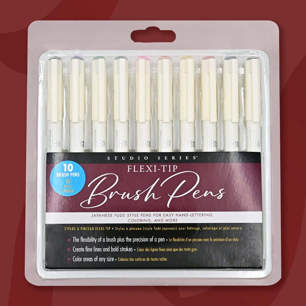 $10 - flexi-tip brush pens - set of 10