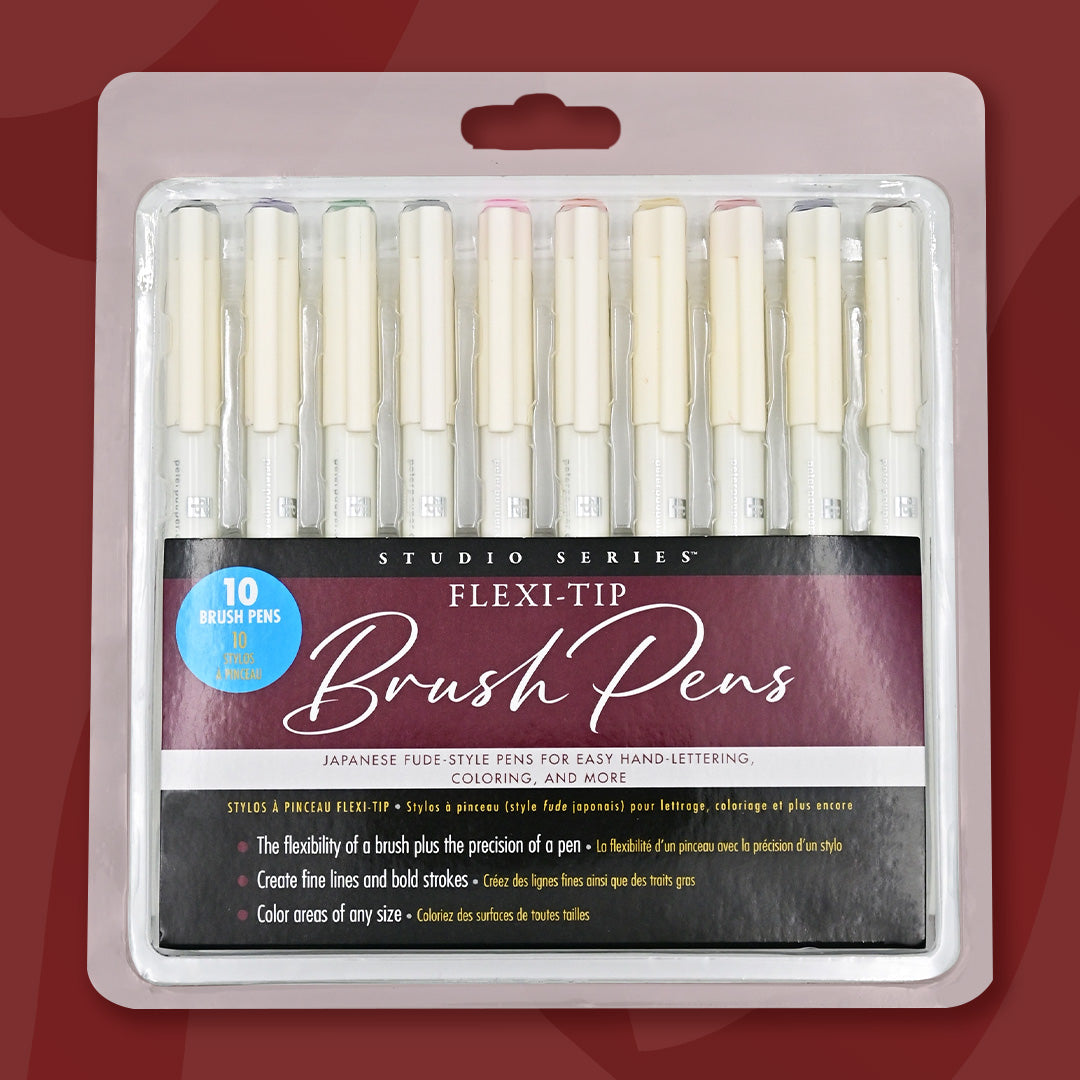 $10 - flexi-tip brush pens - set of 10