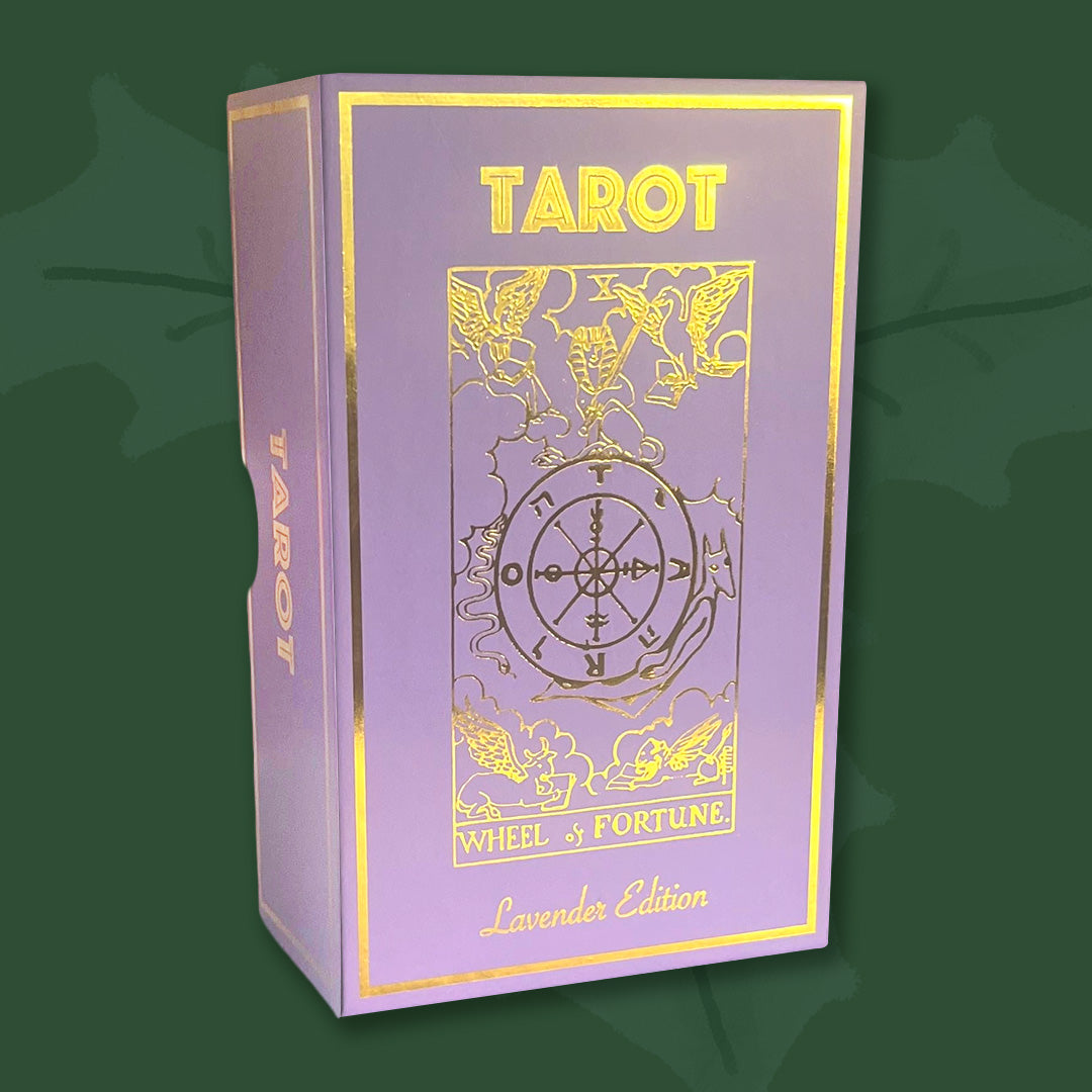 $25 - lavender gold foil tarot & guide