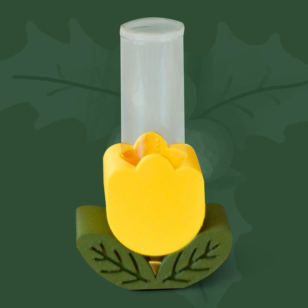 $15 - stacking tulip plant propagation vase - yellow gold