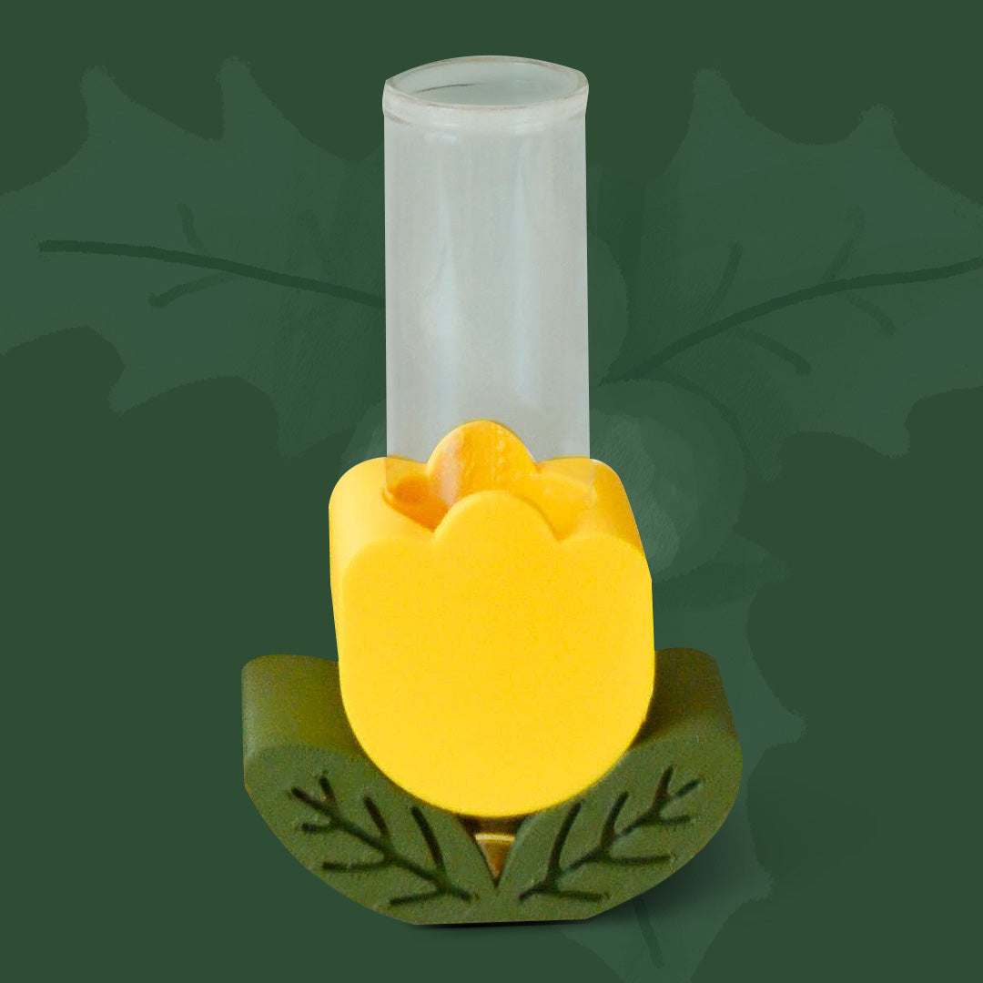 $15 - stacking tulip plant propagation vase - yellow gold