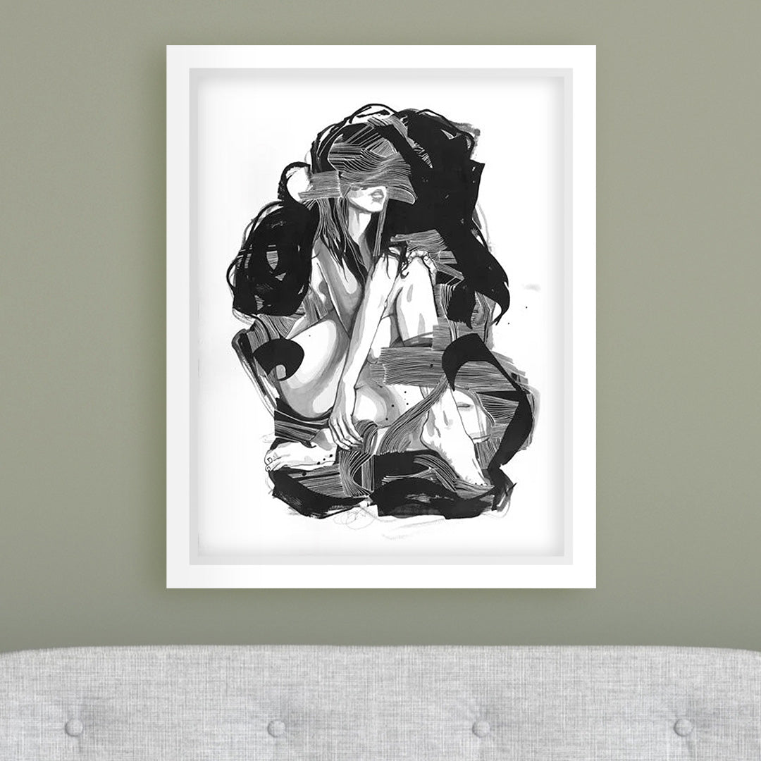 fractal girl i - 13 x 19 inch edition