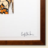 g-ma - 12 x 12 inch edition in simple brown frame