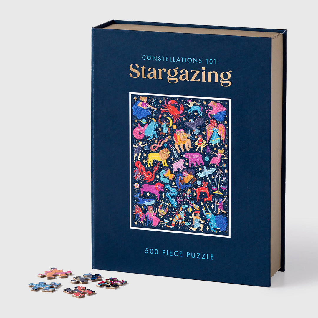 constellations 101: stargazing - 500 piece book puzzle